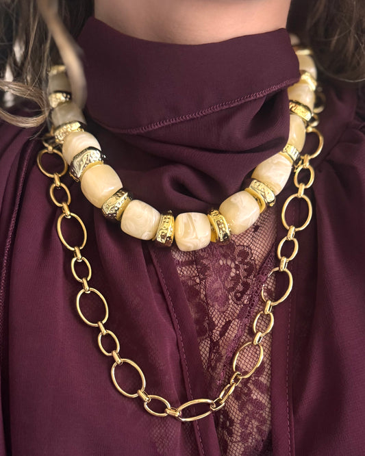 COLLIER ALBA - BEIGE