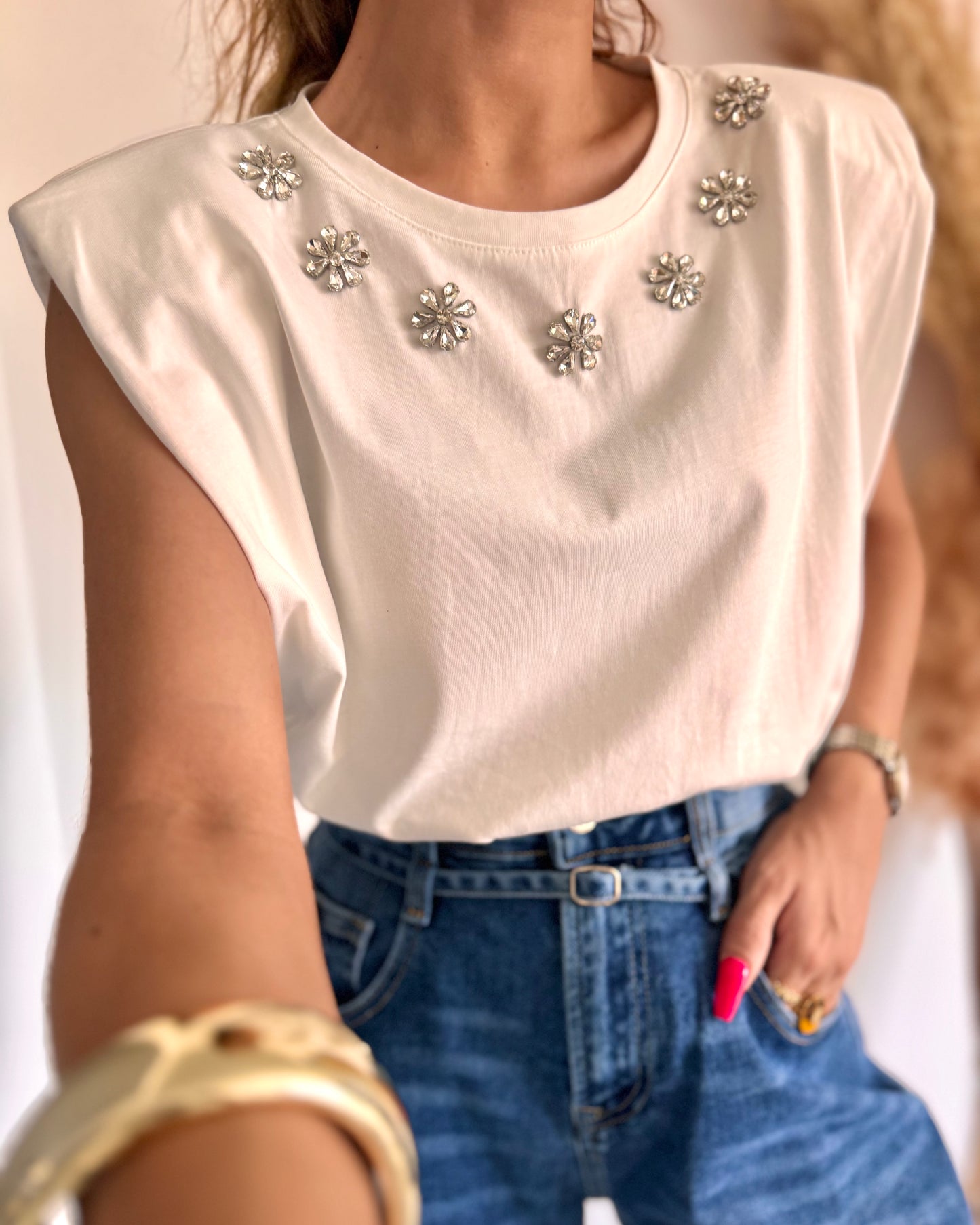 T-SHIRT ELISE - BLANC