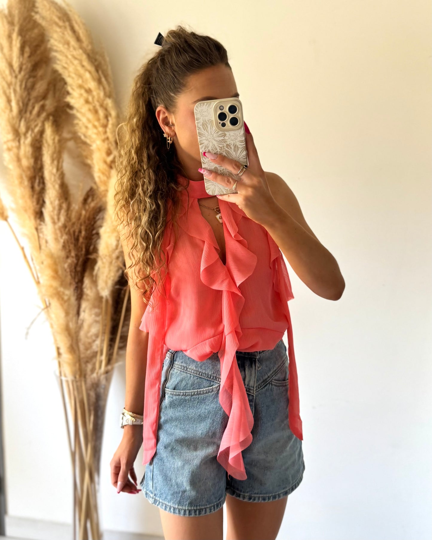 BLOUSE NÉLIA - CORAIL