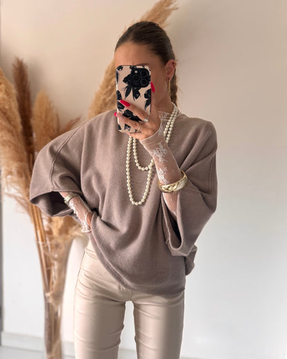 PULL LENA - TAUPE