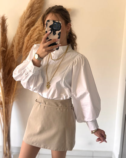 CHEMISE BALLON - BLANC
