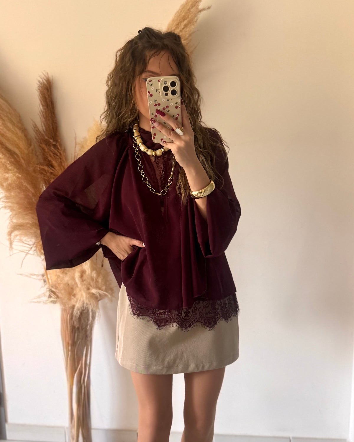 BLOUSE LOLA - BORDEAUX