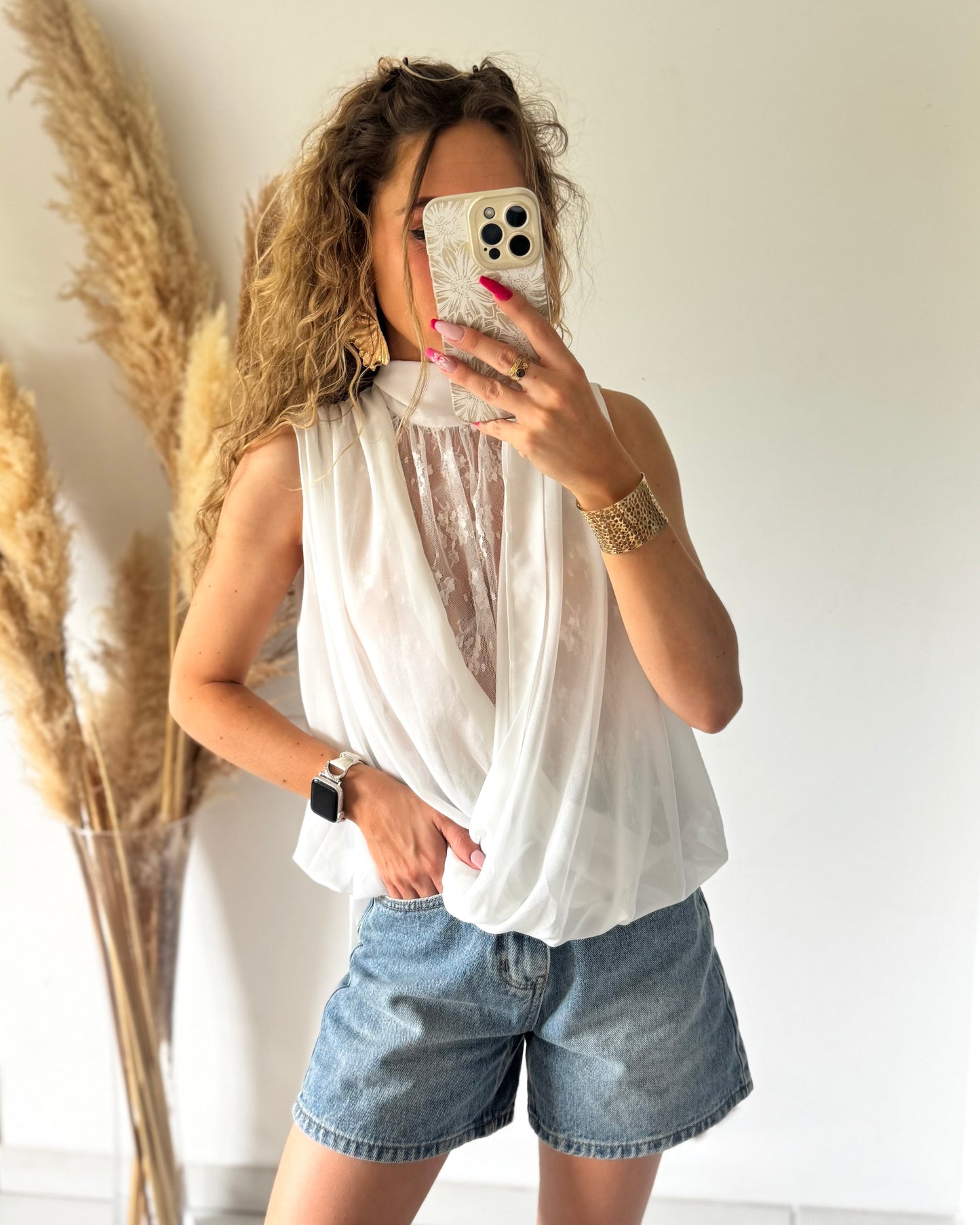 BLOUSE LORIE - BLANC