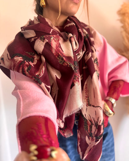FOULARD VICTORIA - BORDEAUX