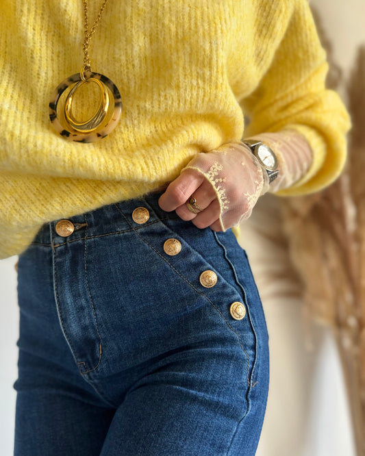 JEAN SKINNY A BOUTONS