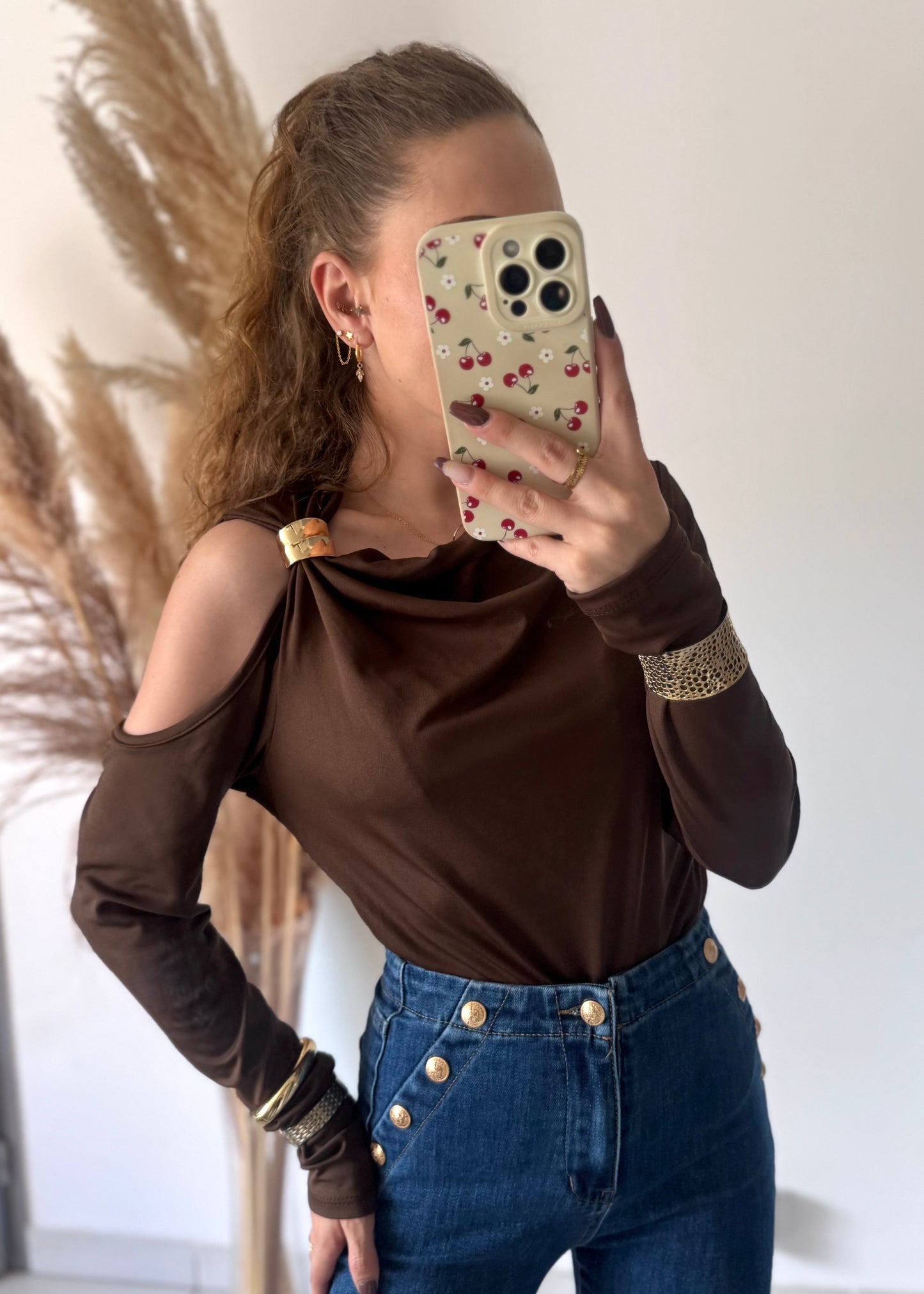 TOP ASYMÉTRIQUE - CHOCO