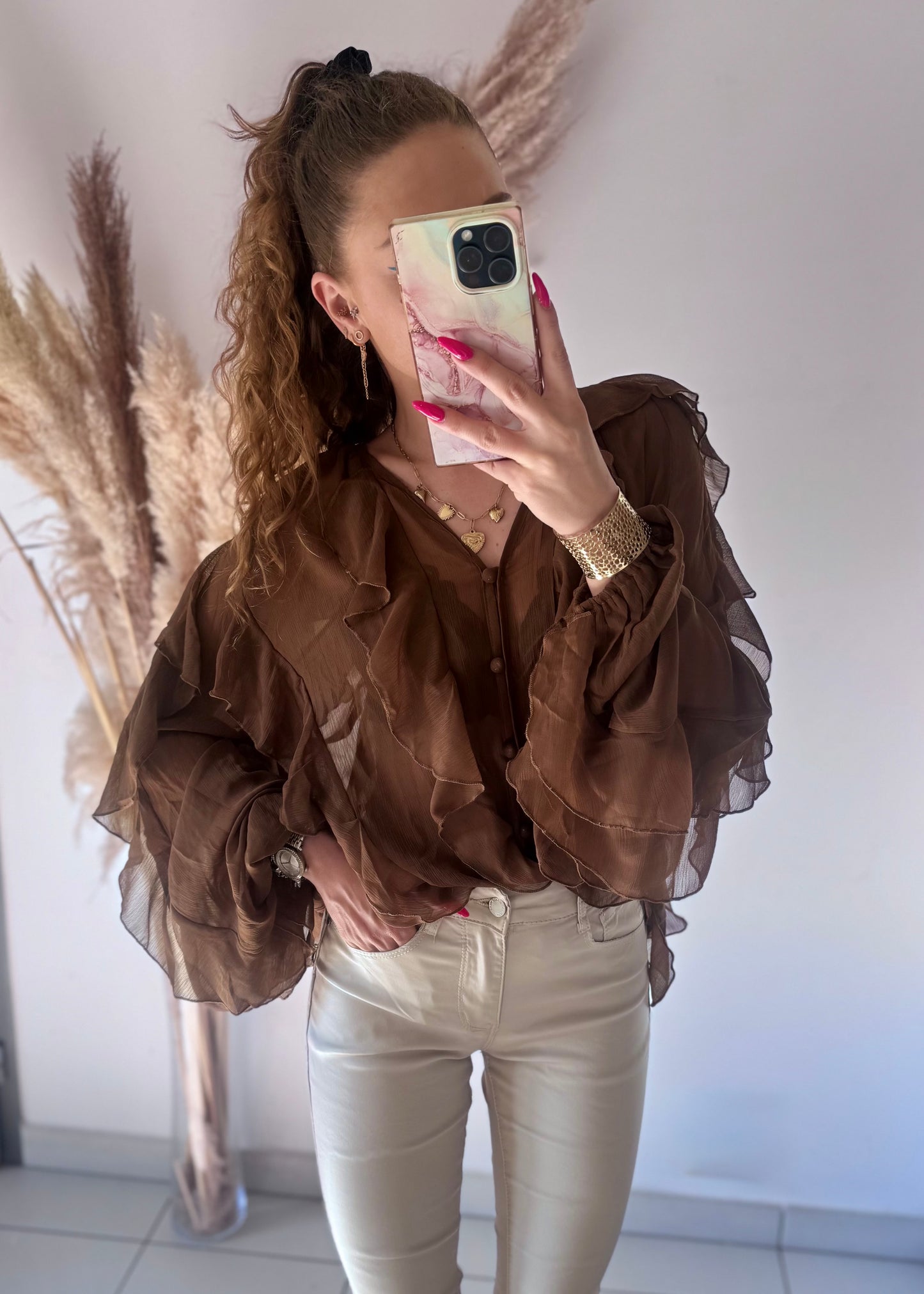 BLOUSE - CACAO