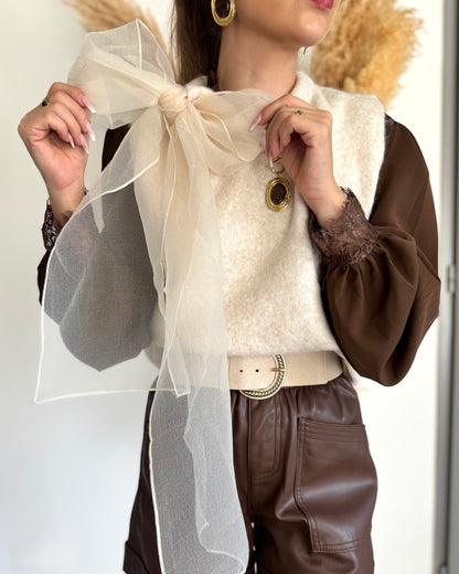 BLOUSE MILA - CHOCOLAT