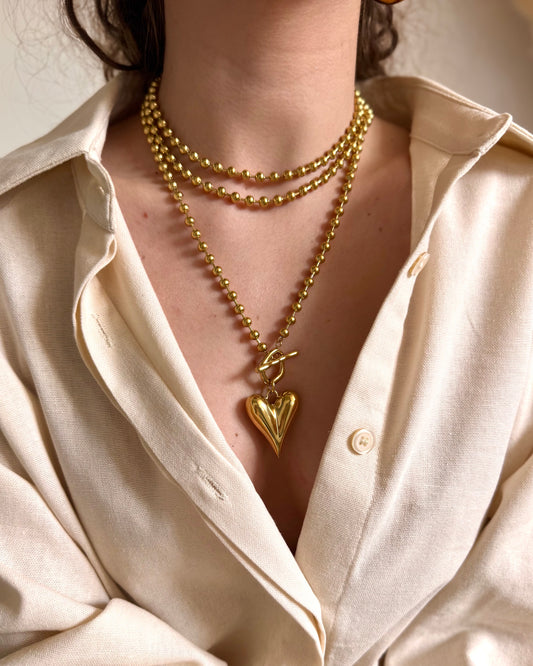 COLLIER LOVE - DORÉ