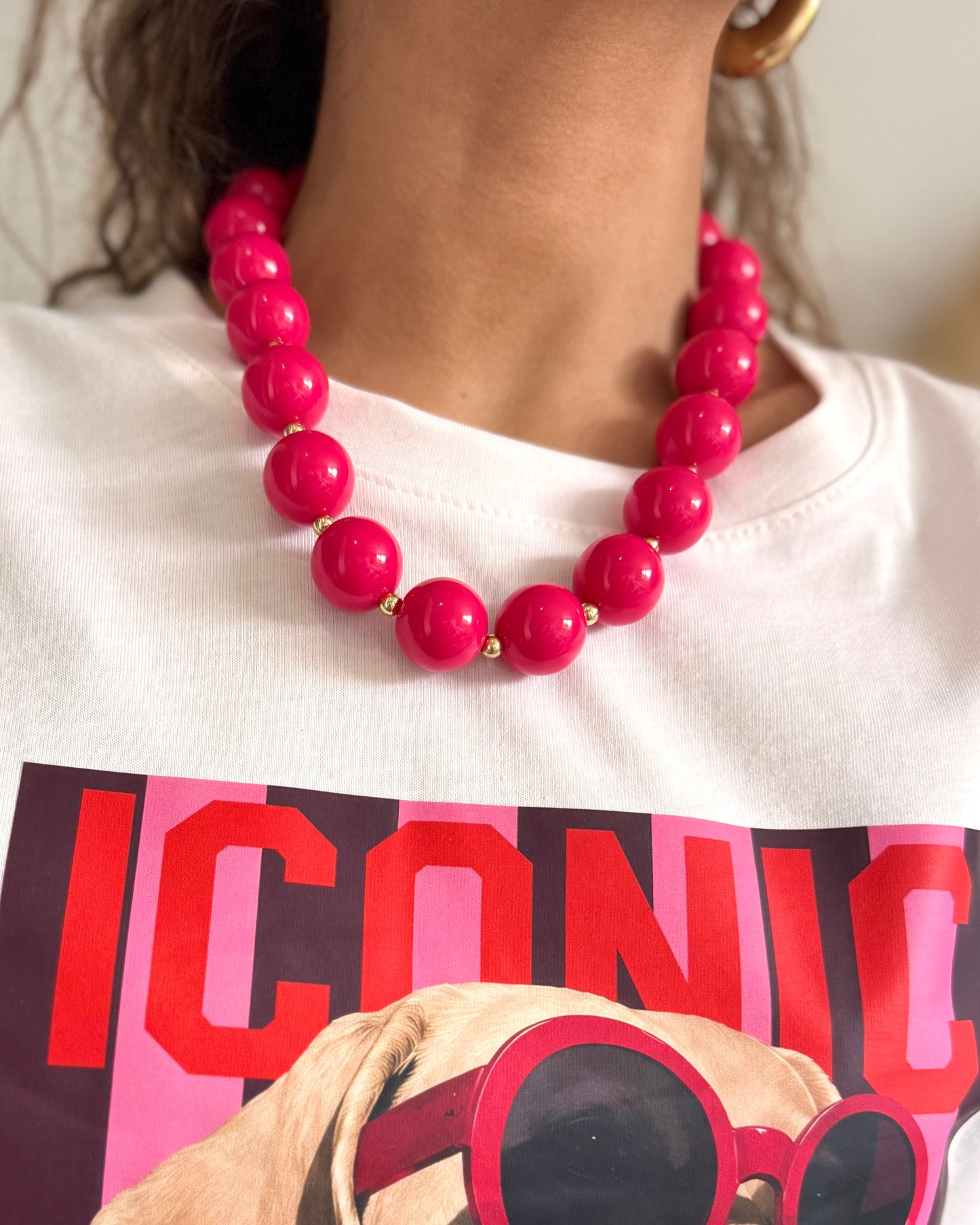 COLLIER - FUSHIA