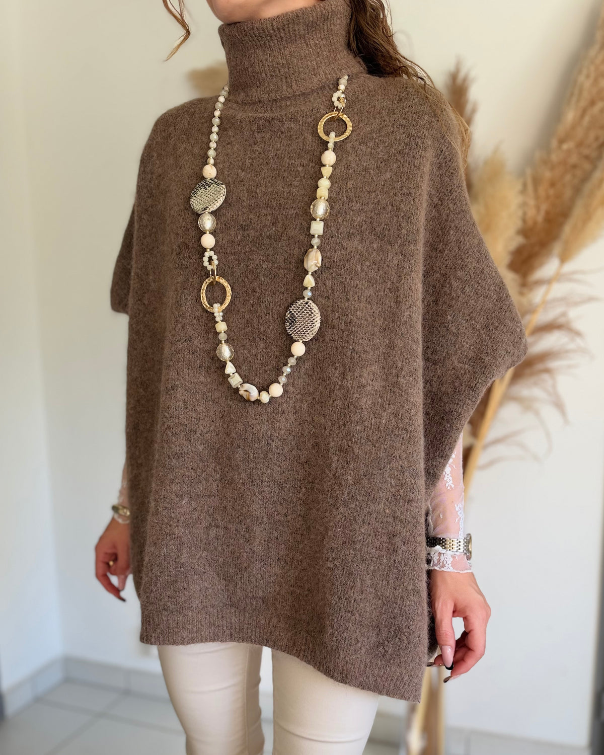 PULL ROMY - TAUPE