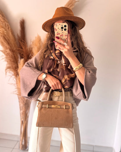FOULARD VICTORIA - CHOCO