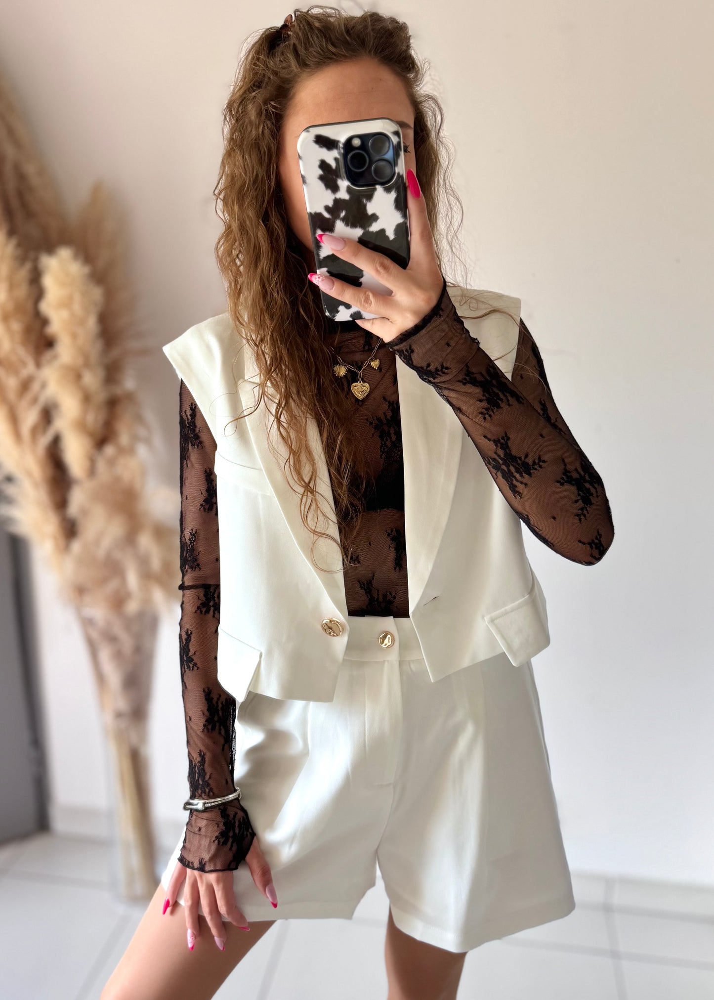 TOP DENTELLE - NOIR