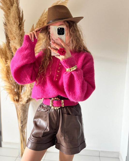 SHORT MARRON - SIMILI