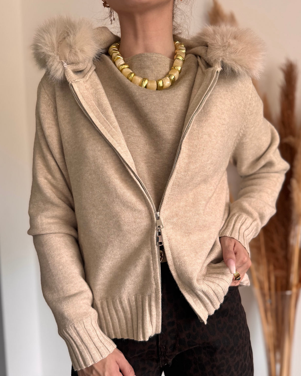 GILET LILOU - BEIGE