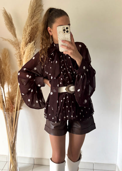 BLOUSE CHOCOLAT - NOELIE