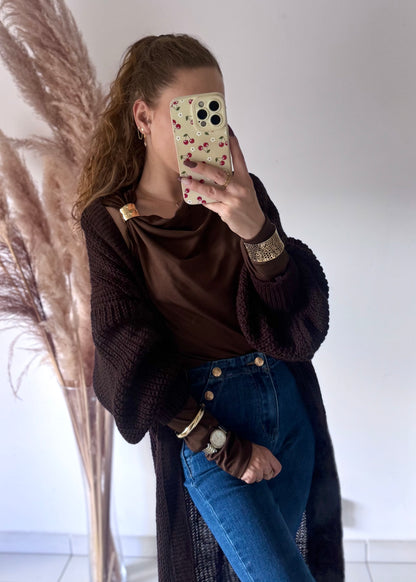 TOP ASYMÉTRIQUE - CHOCO