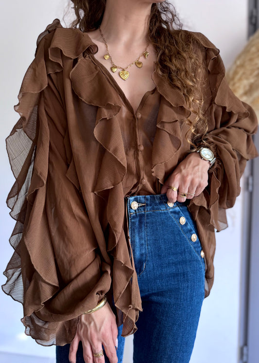 BLOUSE - CACAO