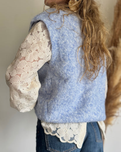 PULL SANS MANCHES - CIEL