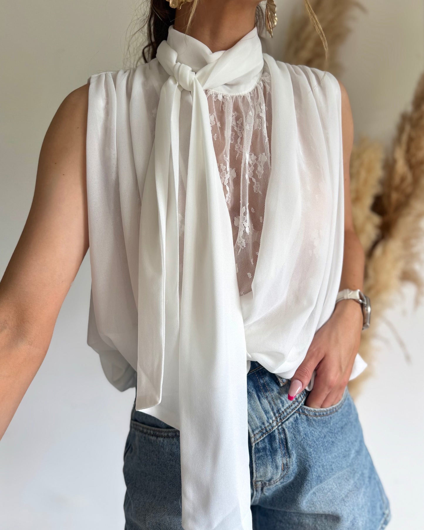 BLOUSE LORIE - BLANC