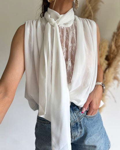 BLOUSE LORIE - BLANC