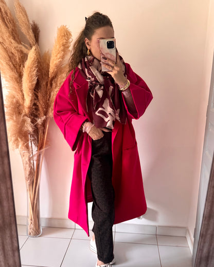 MANTEAU SPIES - FUSCHIA