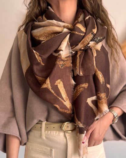 FOULARD VICTORIA - CHOCO