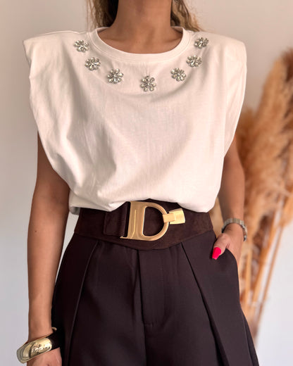 T-SHIRT ELISE - BLANC