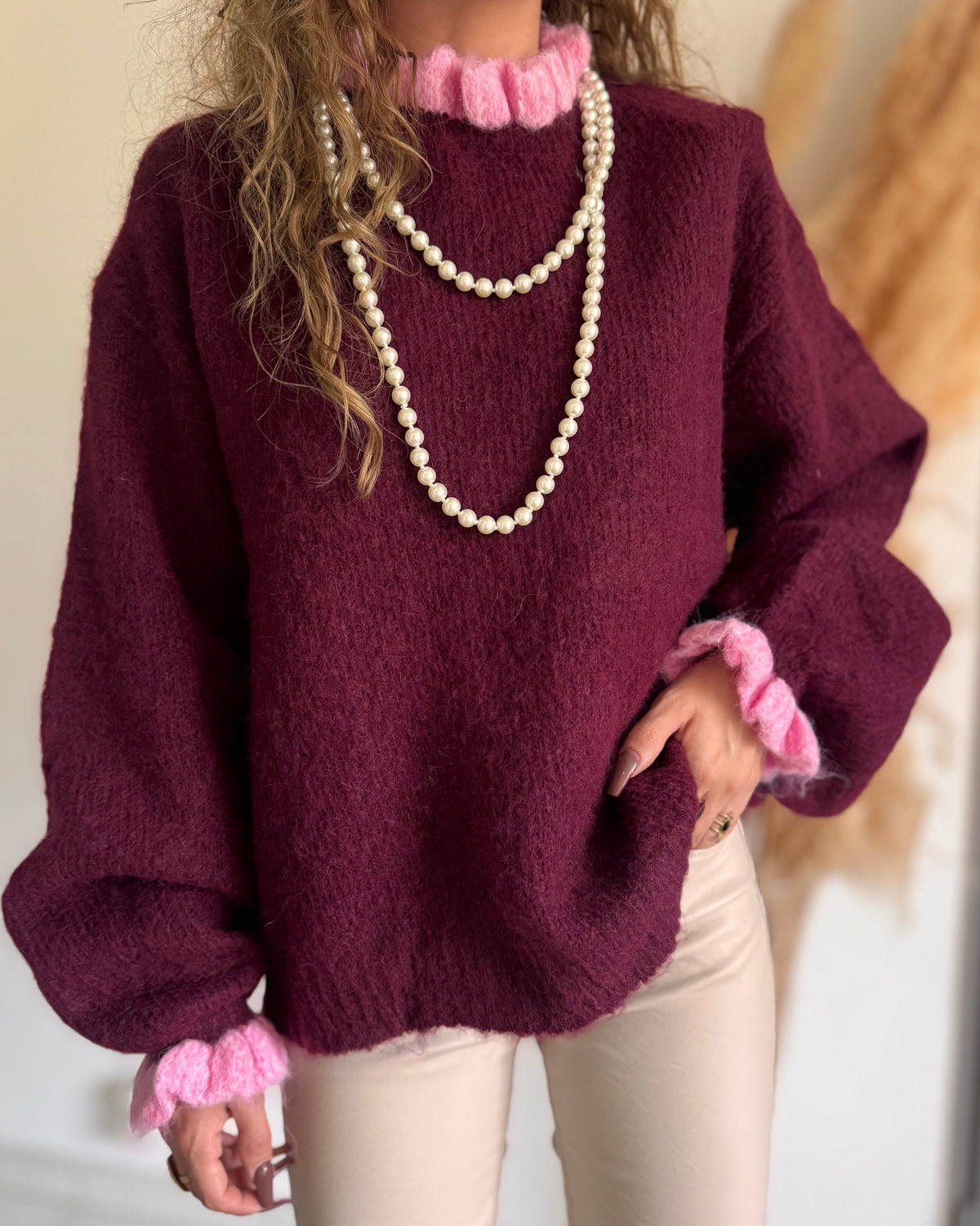 PULL ESMÉ - BORDEAUX