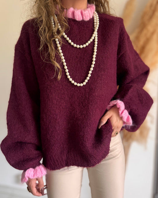 PULL ESMÉ - BORDEAUX