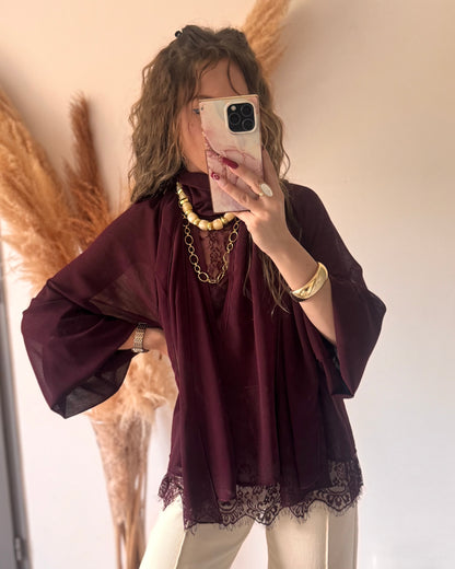 BLOUSE LOLA - BORDEAUX