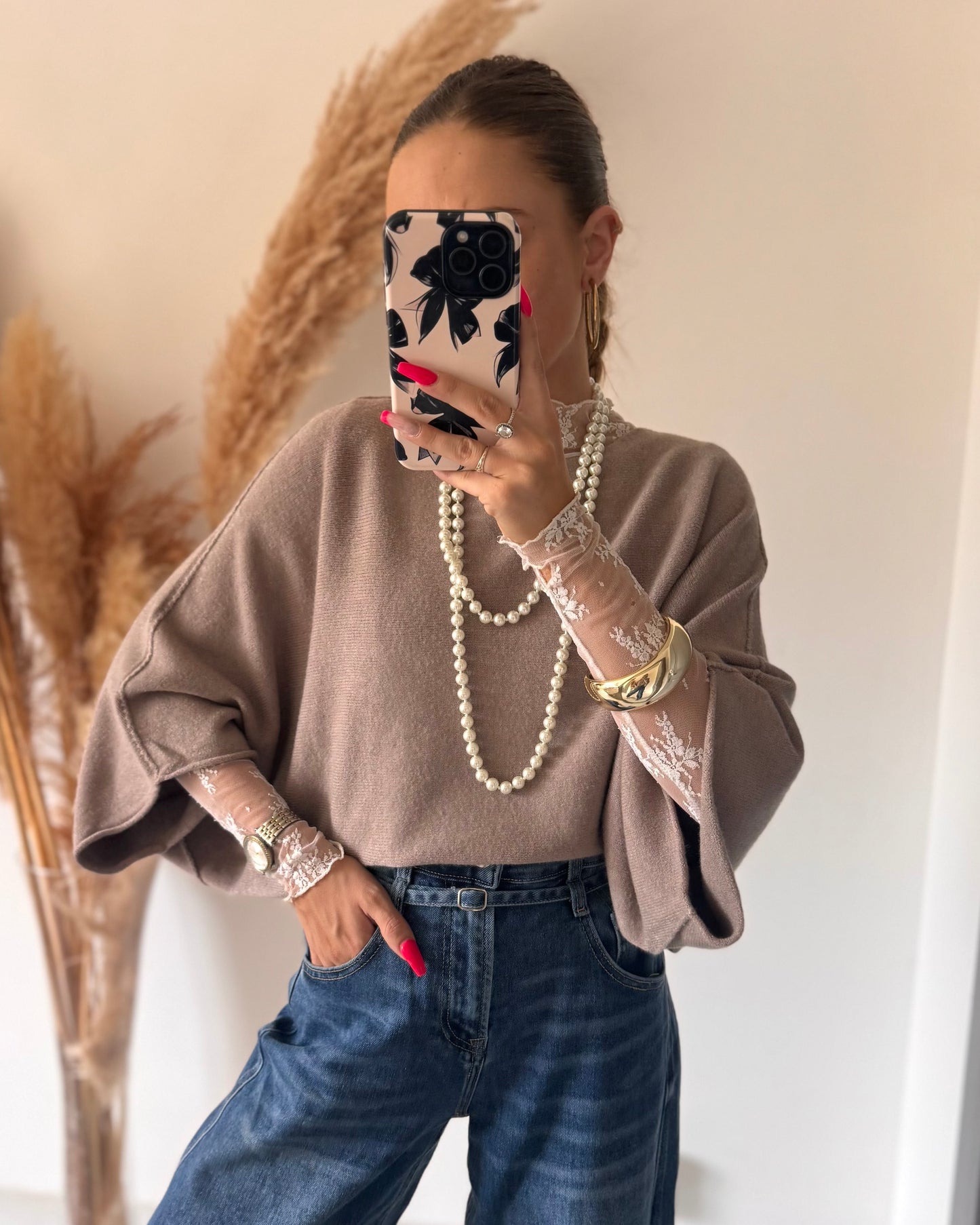 PULL LENA - TAUPE
