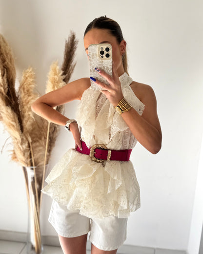 TOP ELEA - BLANC