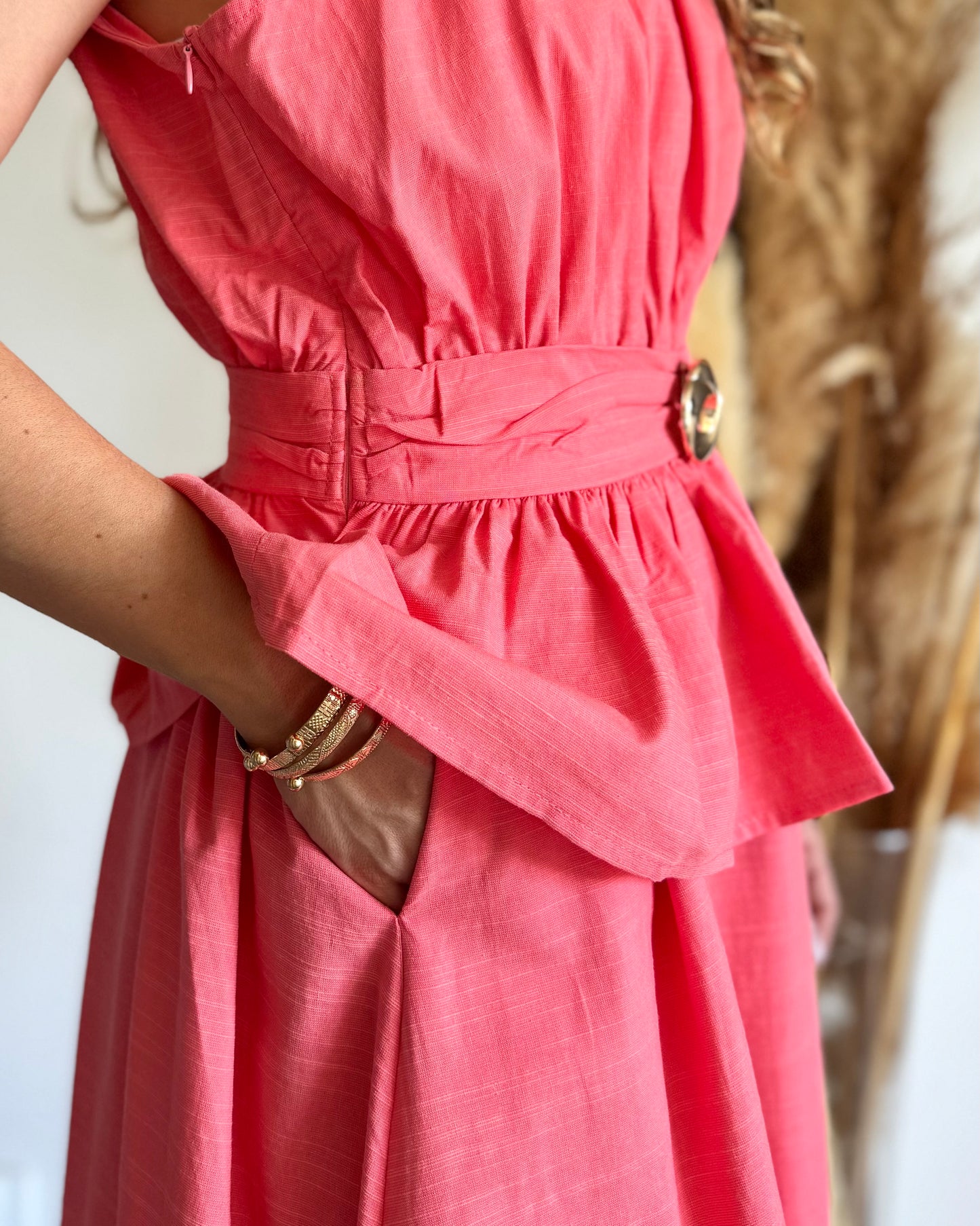 ENSEMBLE TOP & JUPE - CORAIL