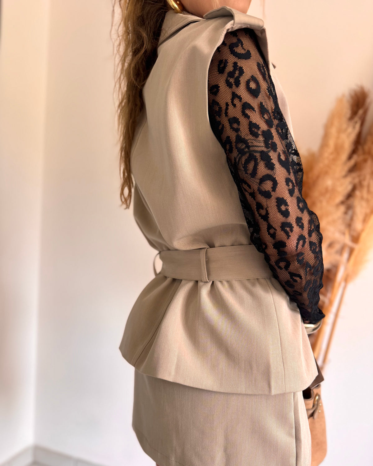 GILET LOUISE - TAUPE