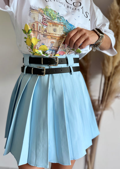 JUPE SHORT - CIEL