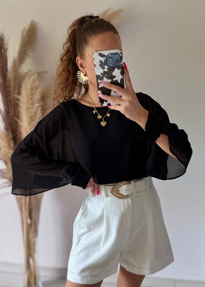BLOUSE COLETTE - NOIR