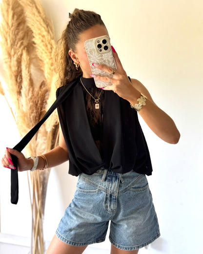 BLOUSE LORIE - NOIR