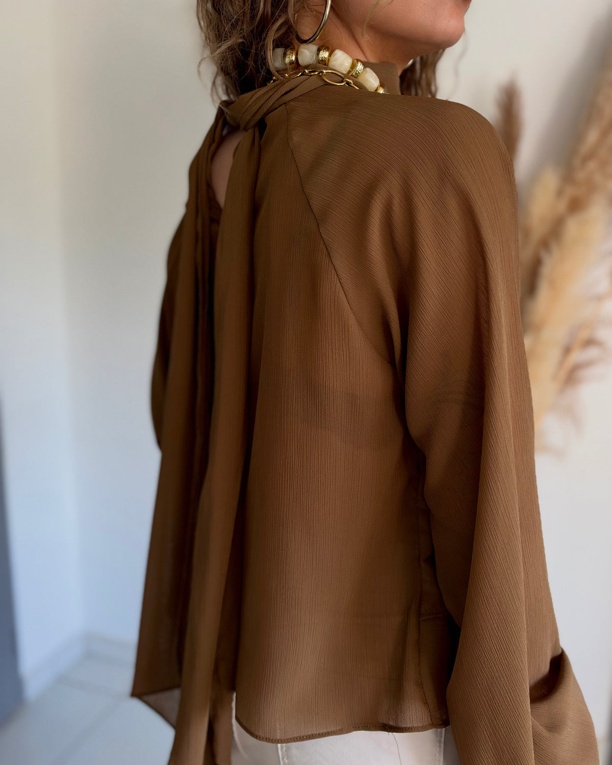 BLOUSE LOLITA - MARRON