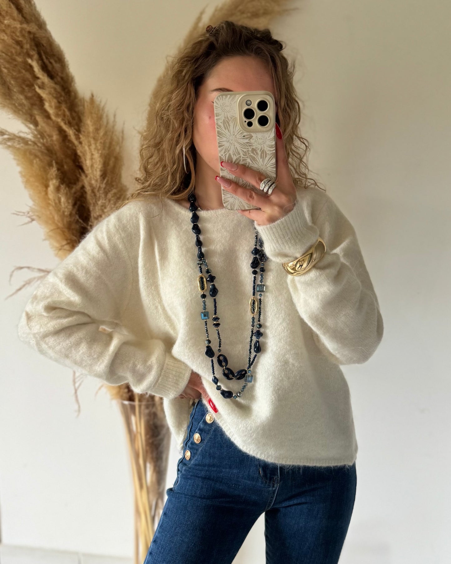 PULL CATALEYA - ECRU