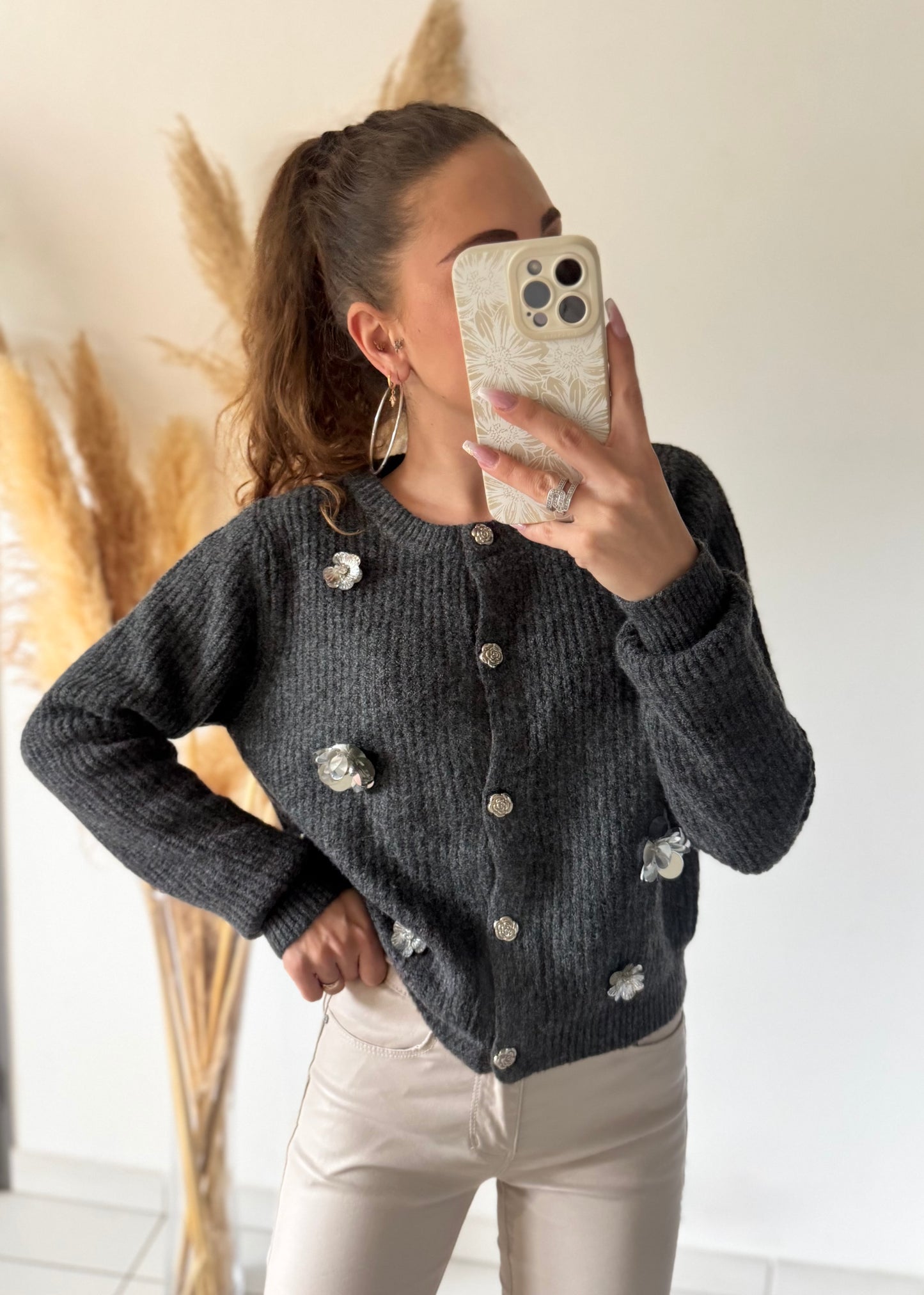 CARDIGAN - SILVER