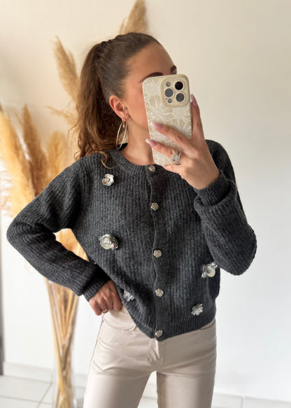 CARDIGAN - SILVER