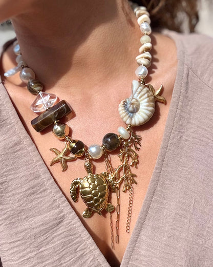 COLLIER MARÉE - MOKA