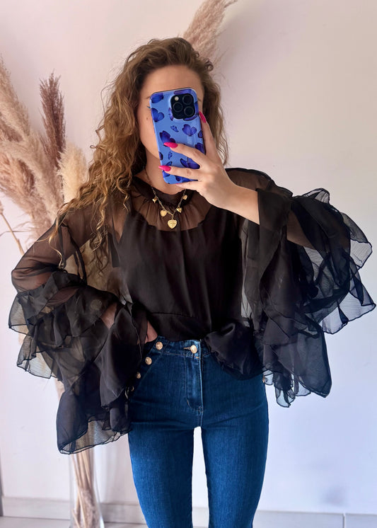 BLOUSE A VOLANTS - MONICA