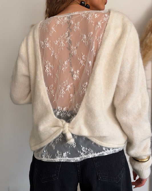 PULL CATALEYA - ECRU
